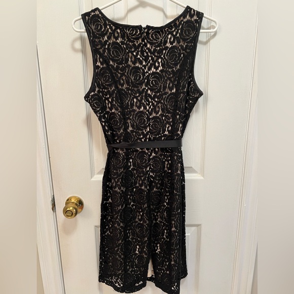 Sleeveless Lace Black Dress, Size 10 - Picture 2 of 4